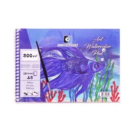 Alex Schoeller Art Watercolour Pad Spiralli Sulu Boya Defteri Blok 300 gr. A5 12 yaprak - 1