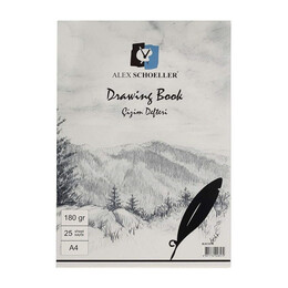 Alex Schoeller Drawing Book Eskiz Çizim Defteri 180 gr. A4 25 yp. - 1