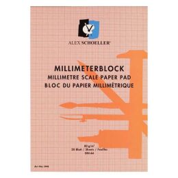 Alex Schoeller Milimetrik Blok Kırmızı A4 20 yaprak - 1