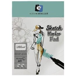 Alex Schoeller Sketch Marker Defteri Pad 160 gr. A5 40 yp. - 1