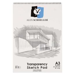 Alex Schoeller Transparency Sketch Pad Eskiz Bloğu 50/55 gr. A3 30 yaprak - 1