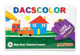 Alpino Dacscolor Mum Boya 12 Renk Plastik Çantalı - 1