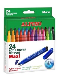 Alpino Maxi Keçeli Boya Kalemi 24 Renk - 1