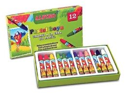 Alpino Yağlı Pastel Boya 12 Renk Karton Kutu - 1