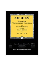 Arches Sulu Boya Defteri Blok Rough - Kalın Doku 185 gr. 15x21 cm. 15 Yaprak - 1