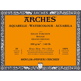 Arches Sulu Boya Defteri Blok Rough - Kalın Doku 300 gr. 23x31 cm. 20 Yaprak - 1