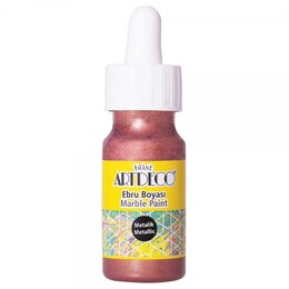 Artdeco Ebru Boyası 30 ml. 28 Metalik Bakır - 1