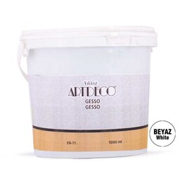 Artdeco Gesso Tuval Astar Boyası Beyaz 1000 ml. - 1