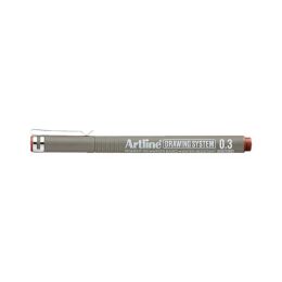 Artline Drawing System Teknik Çizim Kalemi 0.3 mm. Sepia - 1