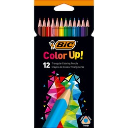 Bic Color Up Üçgen Kuru Boya Kalemi 12 Renk - 1