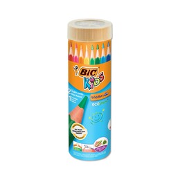 Bic Kids Evolution Triangle Üçgen Jumbo Boya Kalemi 12+1 Renk Metal Tüp - 1