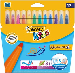 Bic Kids Kid Couleur XL Keçeli Boya Kalemi 12 Renk - 1