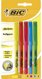 Bic Marking Highlighter Fosforlu İşaretleme Kalemi Seti 5 Renk - 1