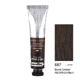 Bigpoint Yağlı Boya 45 ml. 687 Burnt Umber - 1