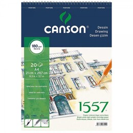 Canson 1557 Dessin Resim ve Eskiz Çizim Defteri 180 gr. A4 20 Sayfa - 1