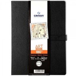 Canson Art Book 180° Açılabilen Eskiz Çizim Defteri 96 gr. 21x29.7 cm. 80 Sayfa - 1