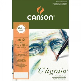 Canson Ca Grain İnce Dokulu Eskiz Çizim Defteri 180 gr. A4 30 Sayfa - 1