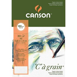 Canson Ca Grain İnce Dokulu Eskiz Çizim Defteri 180 gr. A5 30 Sayfa - 1