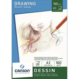 Canson Dessin - Drawing Eskiz Çizim Defteri 160 gr. A3 20 yp. - 1