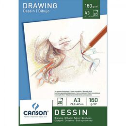 Canson Dessin - Drawing Eskiz Çizim Defteri 160 gr. A3 20 yp. - 1