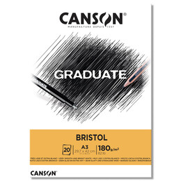 Canson Graduate Bristol Defteri Blok 180 gr. A3 20 Sayfa - 1