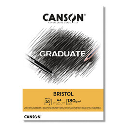 Canson Graduate Bristol Defteri Blok 180 gr. A4 20 Sayfa - 1