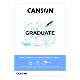 Canson Graduate Tracing Paper Aydınger Eskiz Defteri Blok 70 gr. A4 40 yaprak - 1