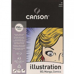 Canson Illustration Manga Marker Çizim Defteri A3 250 gr. 12 Sayfa - 1