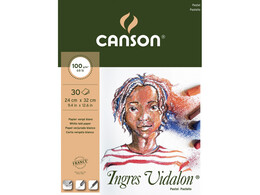 Canson Ingres Vidalon Pastel Boya Defteri Blok 100 gr. 24x32 cm. 30 yaprak - 1