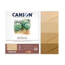 Canson Mi-Teintes Pastel Boya Defteri Blok 160 gr. 32x41 cm. 30 yaprak EARTH TONES - 1