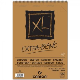 Canson XL Ekstra Beyaz Eskiz Çizim Defteri 90 gr. A3 120 Sayfa - 1