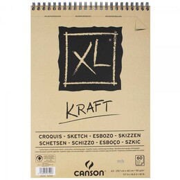 Canson XL Kraft Eskiz Çizim Defteri 90 gr. A3 40 Sayfa - 1