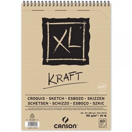 Canson XL Kraft Eskiz Çizim Defteri 90 gr. A4 40 Sayfa - 1