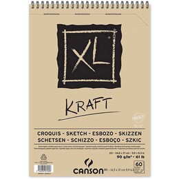 Canson XL Kraft Eskiz Çizim Defteri 90 gr. A5 40 Sayfa - 1