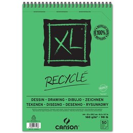 Canson XL Recycle Drawing Eskiz Çizim Defteri 160 gr. A4 50 yp. - 1