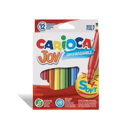 Carioca Joy Süper Yıkanabilir Keçeli Boya Kalemi 12 Renk - 1