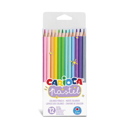 Carioca Pastel Renk Kuru Boya Kalemi 12 Renk - 1