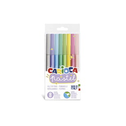 Carioca Pastel Süper Yıkanabilir Keçeli Boya Kalemi 8 Renk - 1