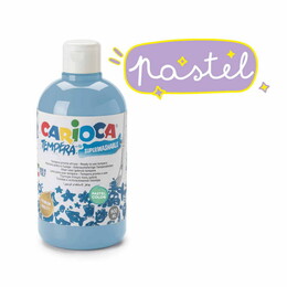 Carioca Tempera Yıkanabilir Poster Boya 500 ml. PASTEL MAVİ - 1