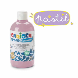 Carioca Tempera Yıkanabilir Poster Boya 500 ml. PASTEL PEMBE - 1