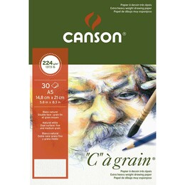 Canson Ca Grain İnce Dokulu Eskiz Çizim Defteri 224 gr. A5 30 Sayfa - 1