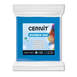 Cernit Number One Polimer Kil 250 gr. 200 BLUE - 1