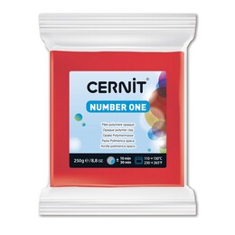 Cernit Number One Polimer Kil 250 gr. 400 RED - 1