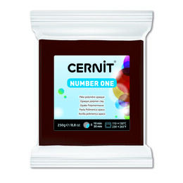 Cernit Number One Polimer Kil 250 gr. 800 BROWN - 1