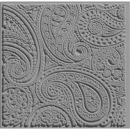 Cernit Texture Plate Silikon Polimer Kil Desen ve Doku Kalıbı 9x9 cm. PAISLEY - 1