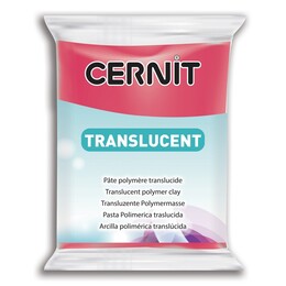 Cernit Translucent (Transparan) Polimer Kil 474 Ruby Red - 1