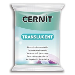 Cernit Translucent (Transparan) Polimer Kil 620 Emerald - 1