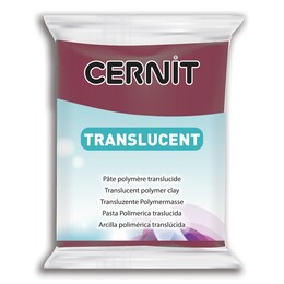 Cernit Translucent (Transparan) Polimer Kil 411 Wine Red - 1