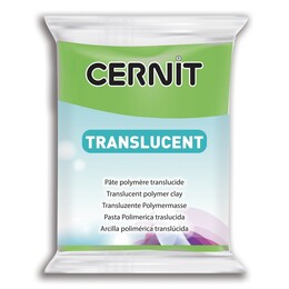 Cernit Translucent (Transparan) Polimer Kil 605 Lime Green - 1