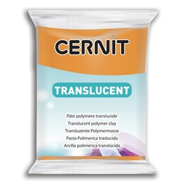 Cernit Translucent (Transparan) Polimer Kil 752 Orange - 1